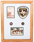 TEXAS RANGER POSTCARD, CABINET CARD, PATCH, & BUTTON