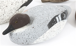 CORK BODY DUCK DECOYS - GOLDENEYE, BLUEBILL, TEAL