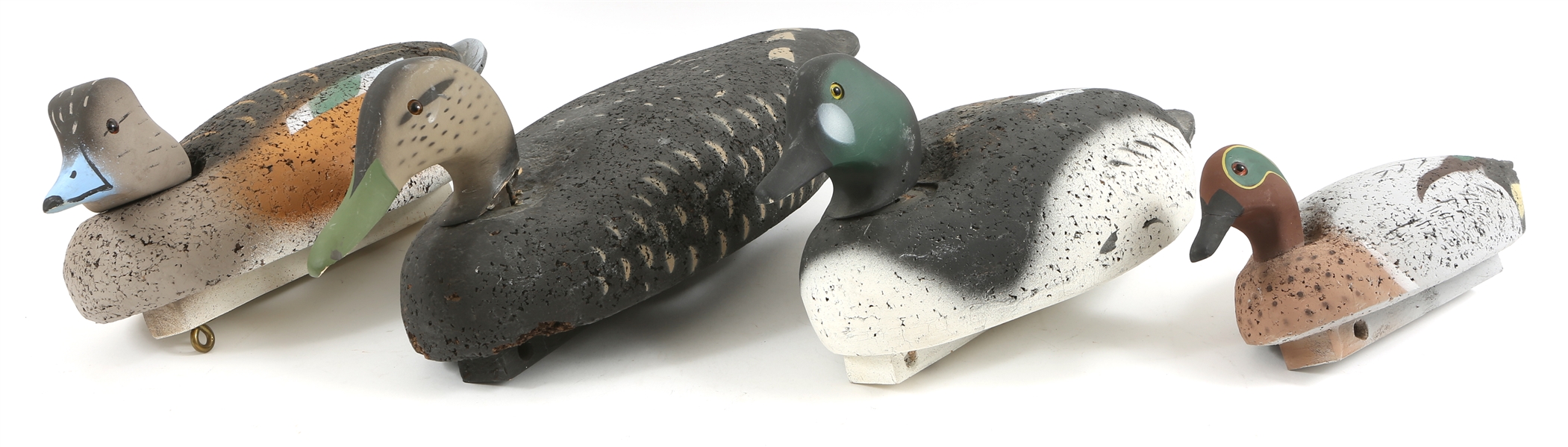 CORK BODY DUCK DECOYS - WIGEON, GOLDENEYE, BLACK DUCK