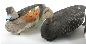 CORK BODY DUCK DECOYS - WIGEON, GOLDENEYE, BLACK DUCK
