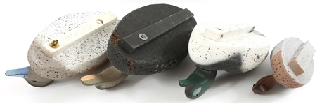CORK BODY DUCK DECOYS - WIGEON, GOLDENEYE, BLACK DUCK