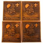 1973 BOY SCOUT NATIONAL SCOUT JAMBOREE LEATHER PATCHES