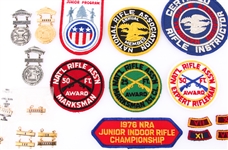 NRA BOY SCOUTS PATCHES & PINS - MEMBER, SHARPSHOOTER