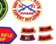 NRA BOY SCOUTS PATCHES & PINS - MEMBER, SHARPSHOOTER