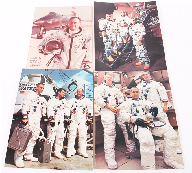 EARLY NASA PHOTOS & WILLIAM J KNIGHT AUTOGRAPH LOT