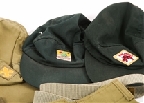 20TH C. BOY SCOUTS OF AMERICA UNIFORM, HATS & BELT