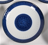 MODERN JAPANESE PORCELAIN BOWL AND SAUCES 