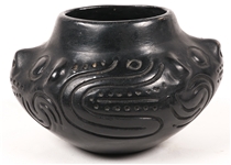 FIGURAL BLACK WARE BOWL