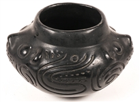FIGURAL BLACK WARE BOWL