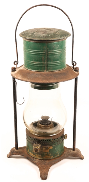 EDWARD MILLER & CO. LARGE KEROSENE LANTERN