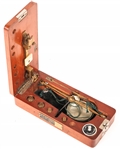 H. KOHLBUSCH POCKET SCALE SET IN WOODEN CASE