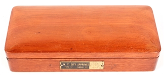 H. KOHLBUSCH POCKET SCALE SET IN WOODEN CASE