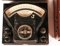 WAGNER AMMETER & WESTON D.C. VOLTMETER 