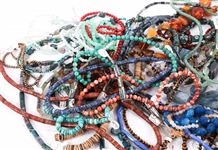 MIXED SEMI-PRECIOUS STONE BEADS & LOOSE STONES