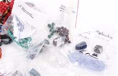 MIXED SEMI-PRECIOUS STONE BEADS & LOOSE STONES