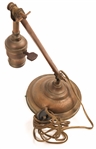 EARLY 20TH C. ARTICULATED BRASS TABLE LAMPS LOT OF 2