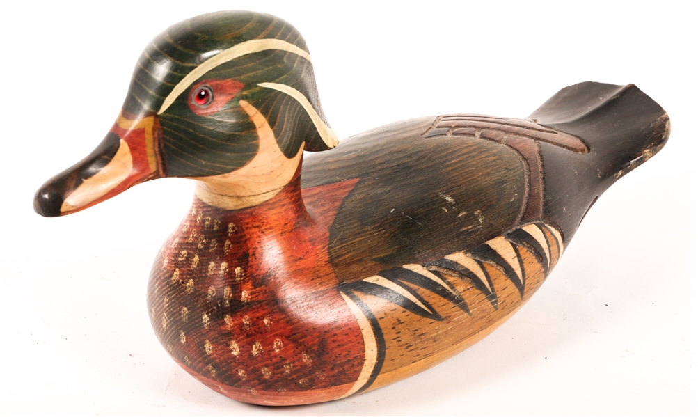 SIGNED TOM TABER DUCK DECOY 