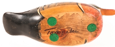 SIGNED TOM TABER DUCK DECOY 