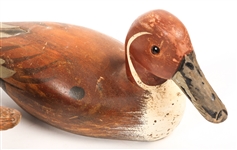 CARVED WOOD DUCK HUNTING DECOY - LOT OF 2