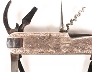 KANENAGA MADE POCKET KNIFE W ENGRAVED STERLING HANDLE