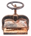 19TH/20TH C. CAST IRON BOOK PRESS