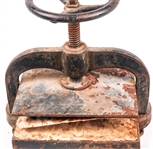 19TH/20TH C. CAST IRON BOOK PRESS
