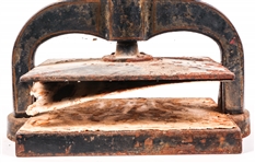 19TH/20TH C. CAST IRON BOOK PRESS