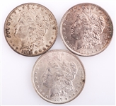 U.S. MORGAN SILVER DOLLARS 1884-1888 LOT OF 3