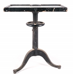 BAUSCH & LOMB MILK GLASS OPTOMETRY TABLE 
