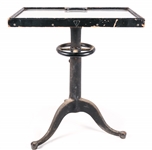 BAUSCH & LOMB MILK GLASS OPTOMETRY TABLE 