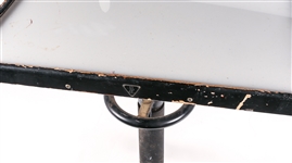 BAUSCH & LOMB MILK GLASS OPTOMETRY TABLE 