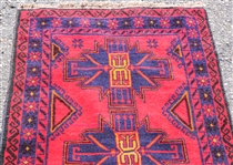 20TH C. GEOMETRIC PATTERN RUG