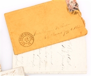 CIVIL WAR SOILDER'S LETTERS TO FAMILY LOT OF 5