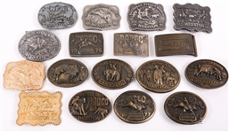 1970s & 1980s HESSTON NFR COMMEMORATIVE BELT BUCKLES 
