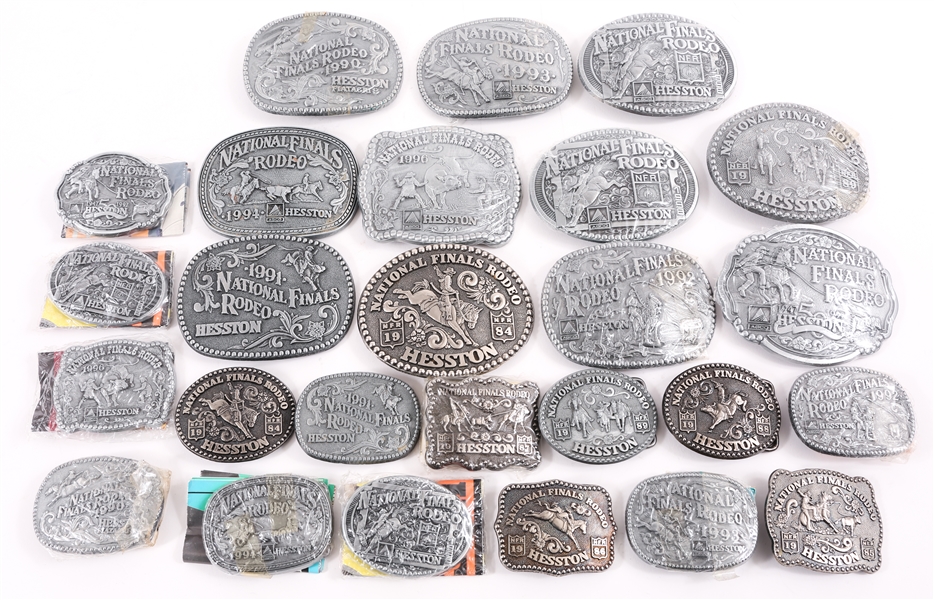 HESSTON NATIONAL FINALS RODEO BELT BUCKLES