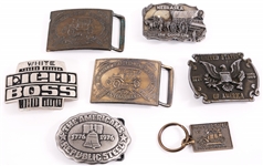 AMERICANA BELT BUCKLES LOT OF 6