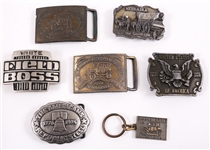 AMERICANA BELT BUCKLES LOT OF 6