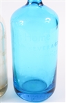 GLASS SELTZER BOTTLES LOT OF 3
