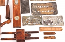 19TH & 20TH C. WOODWORKING TOOLS