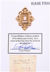 QUEEN VICTORIA HAIR SAMPLE WITH COA FROM LOUIS MUSHRO