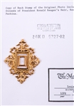 RONALD REAGAN HAIR SAMPLE WITH COA FROM LOUIS MUSHRO 