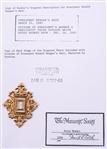 RONALD REAGAN HAIR SAMPLE WITH COA FROM LOUIS MUSHRO 