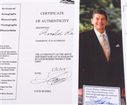 RONALD REAGAN HAIR SAMPLE WITH COA FROM LOUIS MUSHRO 