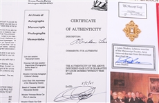 ABRAHAM LINCOLN HAIR SAMPLE WITH COA FROM LOUIS MUSHRO