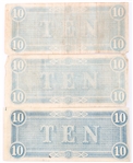 1864 $10 CONFEDERATE STATES RICHMOND OBSOLETE BANKNOTES