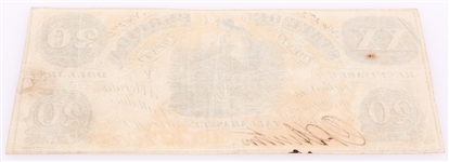 1861 $20 STATE OF FL, TALLAHASSEE OBSOLETE BANK NOTE