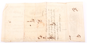 1863 STOCK CERTIFICATE IMPORTING & EXPORTING CO OF GA