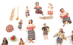 LATE 19TH C. PHILIPPINES HANDMADE MINIATURE DOLLS
