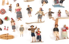 LATE 19TH C. PHILIPPINES HANDMADE MINIATURE DOLLS
