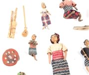 LATE 19TH C. PHILIPPINES HANDMADE MINIATURE DOLLS